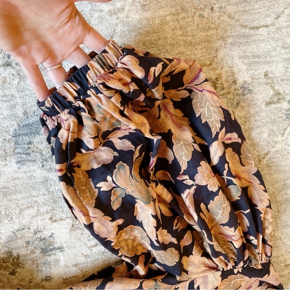 Amalie Showpo Dessie Floral Tie Front Open Back Puff Sleeve romper US 6 - Picture 5 of 8